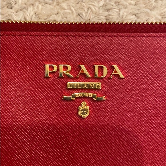 Prada Saffiano Wristlet Pochette - Picture 2 of 7